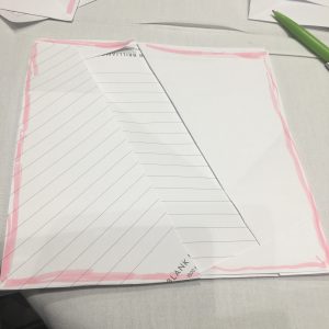 paper cut up to make a square