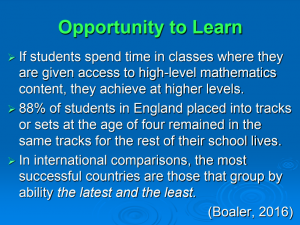 research about ability groups