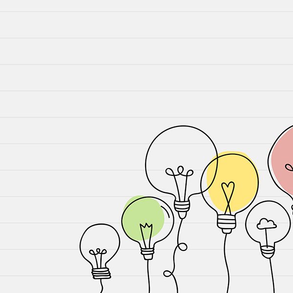 line drawing of balloons