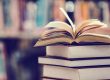 Book in library with open textbook,education learning concept