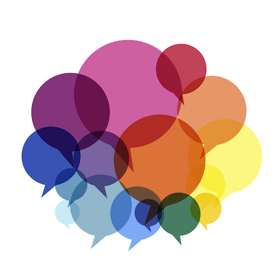 Illustration of speech bubbles Illustration of speech bubbles