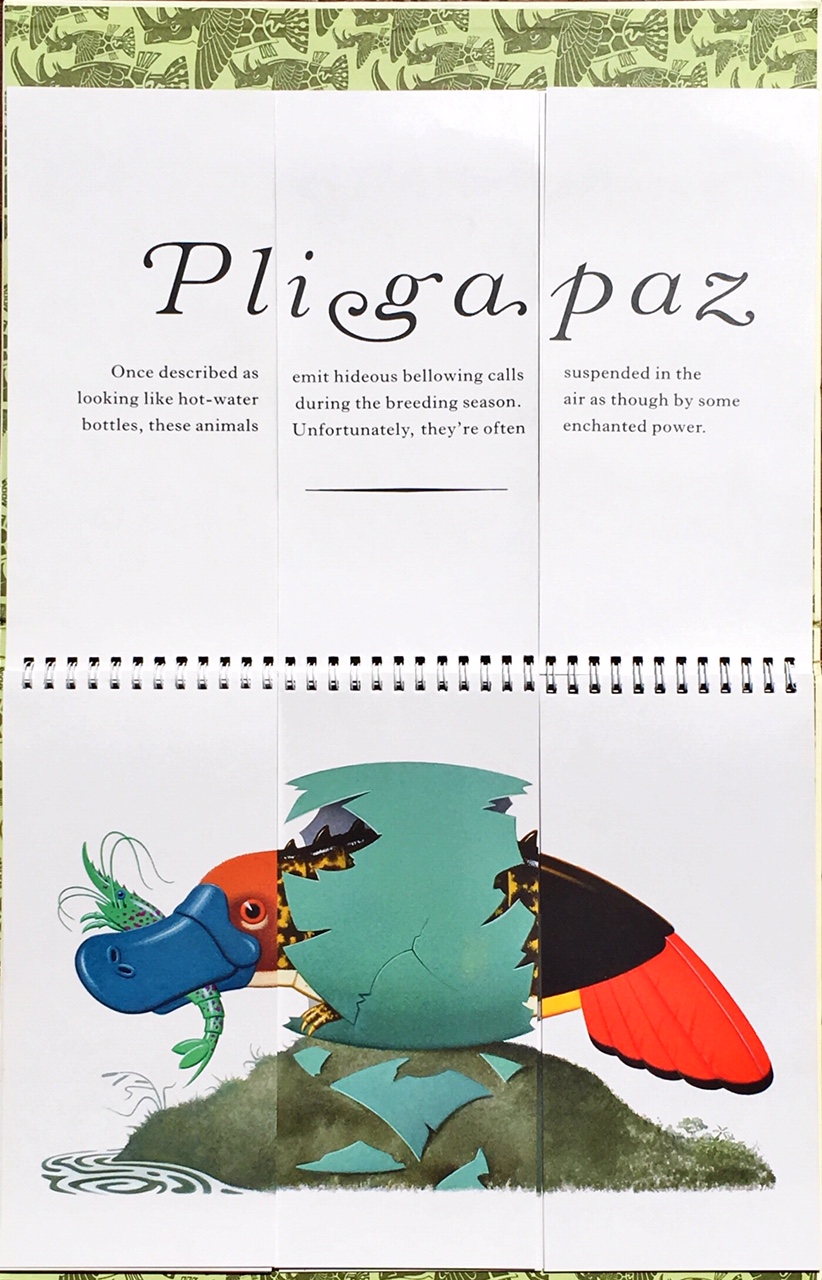 "Remarkable Animals" book open to show two pages