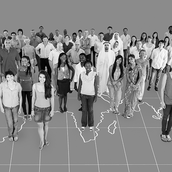 national events people from all nations standing in a line