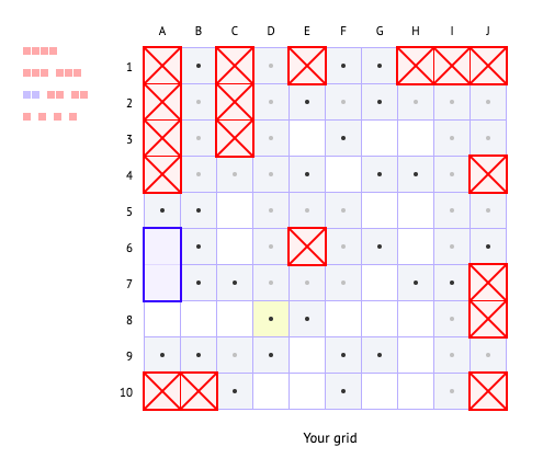 online learning image 2 battleships game board
