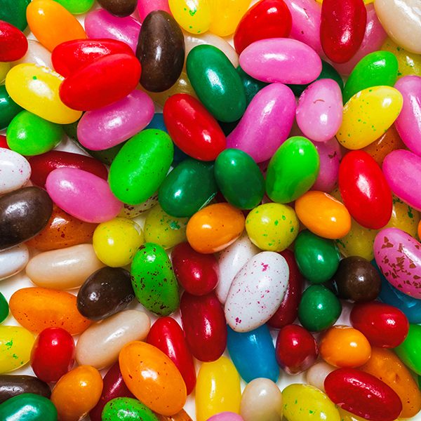 Colourful jelly beans isolated on white sso. Colourful jelly beans isolated on white.