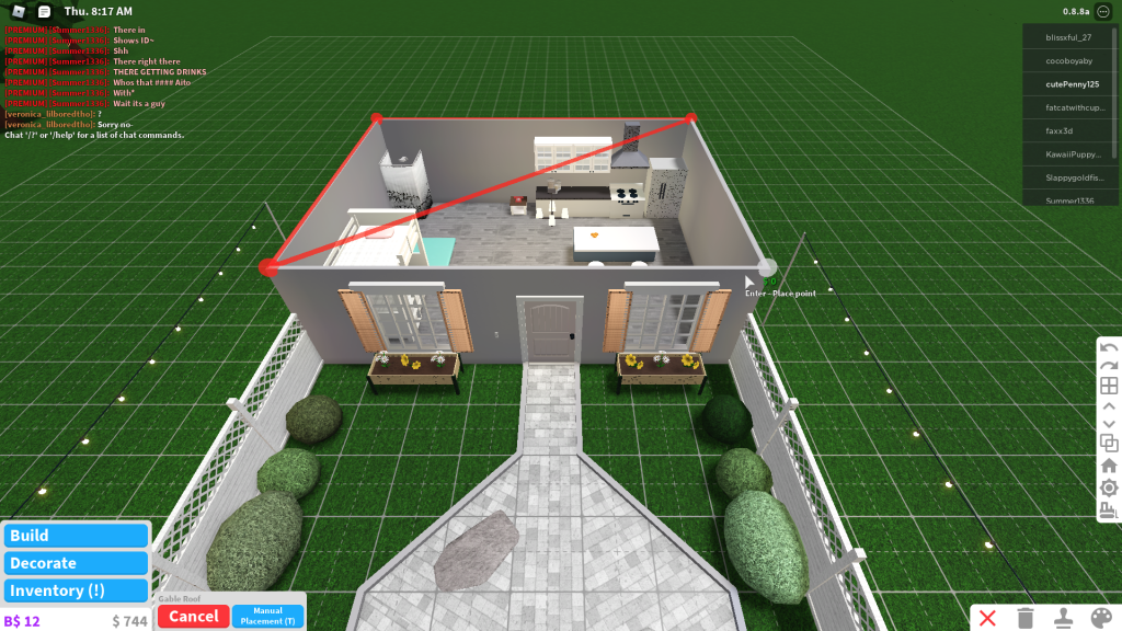 image-6-roblox step two measuring across diagonal of house