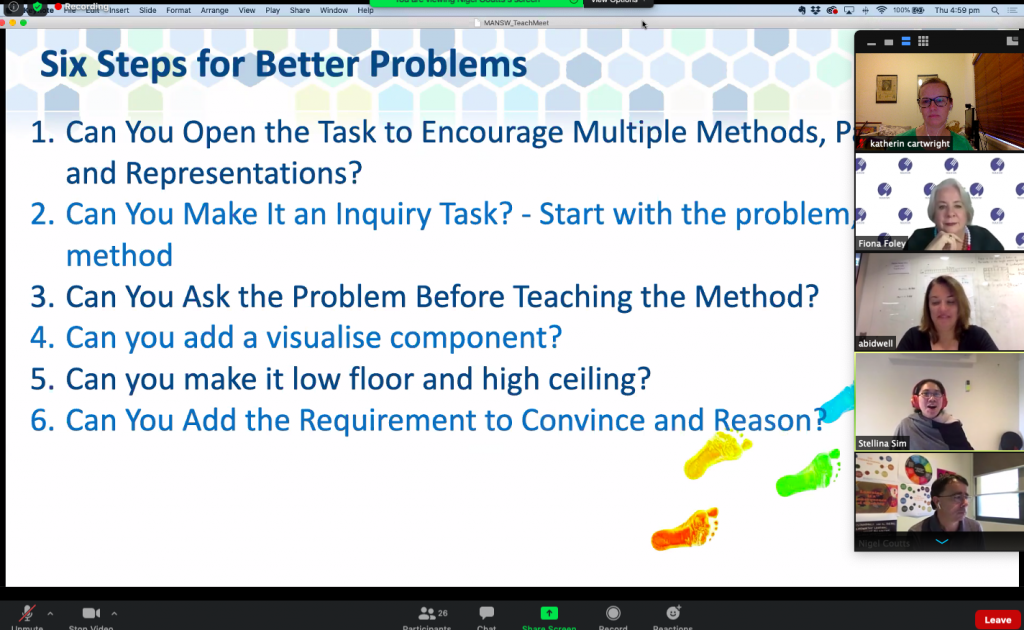 image-1-teachmeet screen shot of problem solving ideas