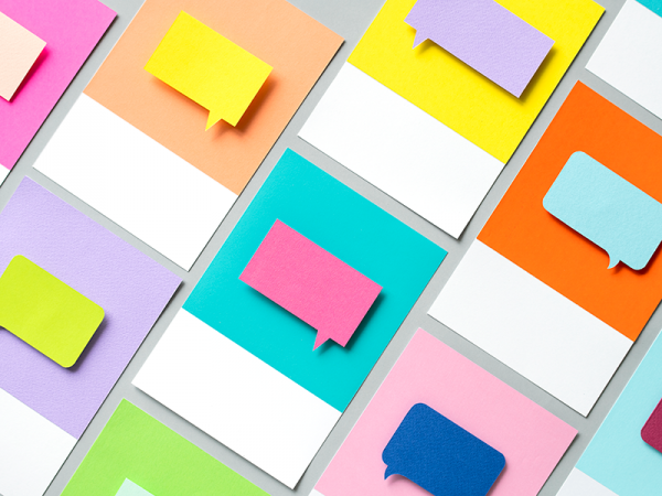 teacher meet reflections sso post it notes with speech bubbles