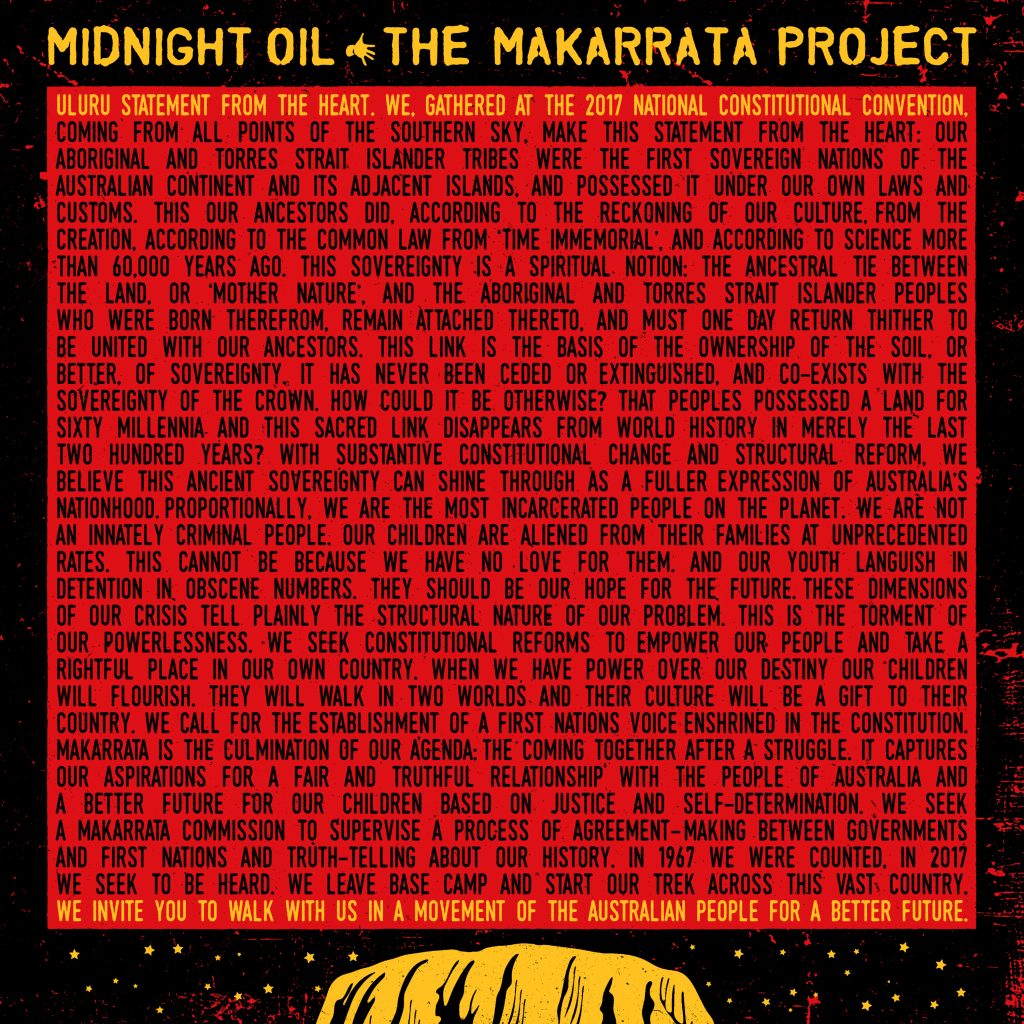 Midnight Oil - The Makarrata Project Album Cover