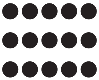 image-17-times-tables 3 by 5 array of dots