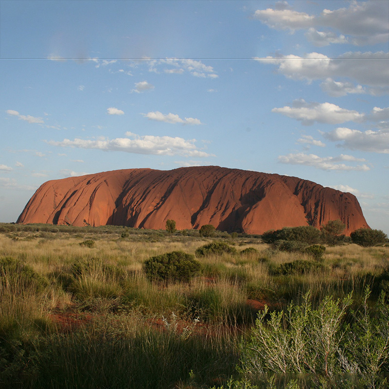 Photo of Uluru from a distance