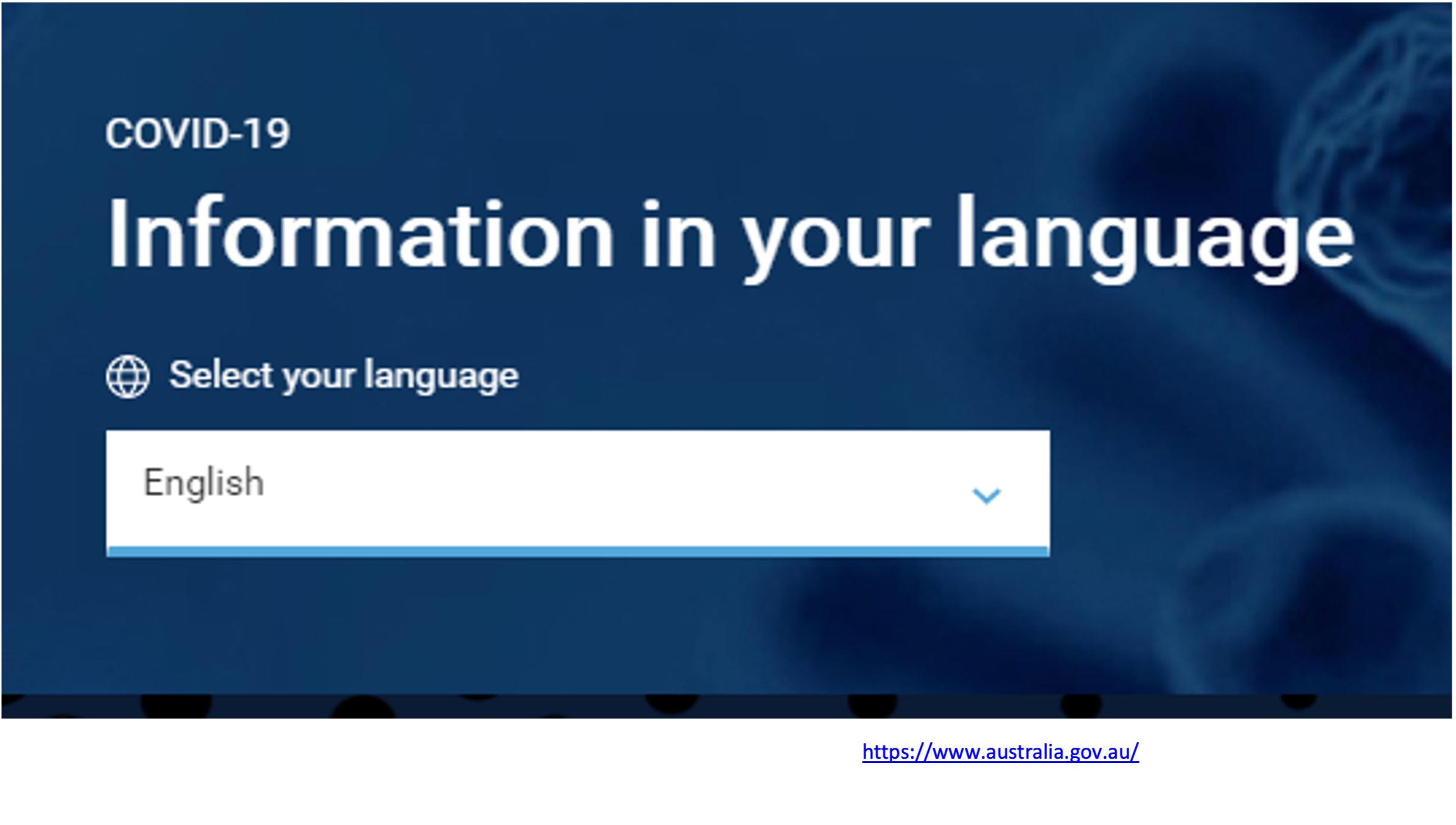 COVID-19 information in your language