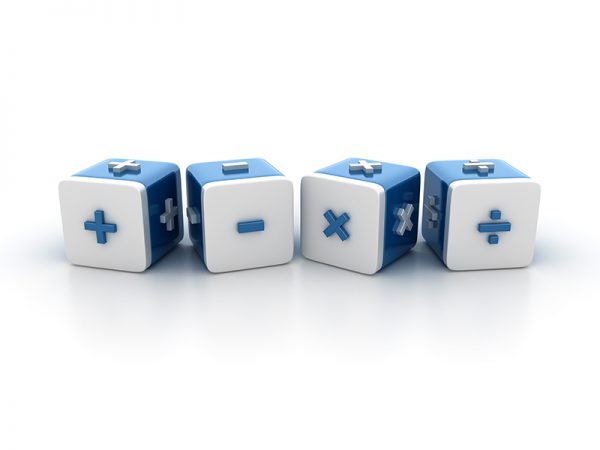 do your students know what twelve times eighteen is sso four dice with operators