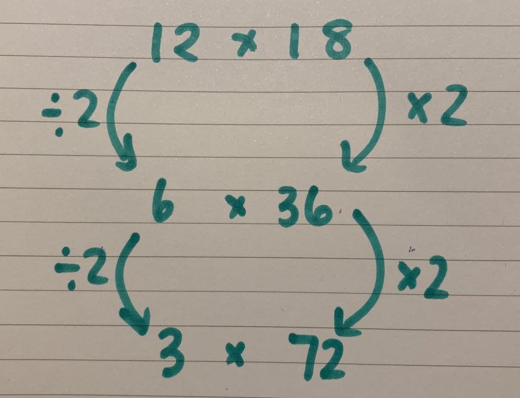 image-three-12x18 doubling and halving for multiplication