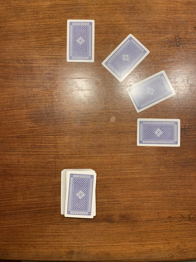 image-one-games setting up to play clock patience