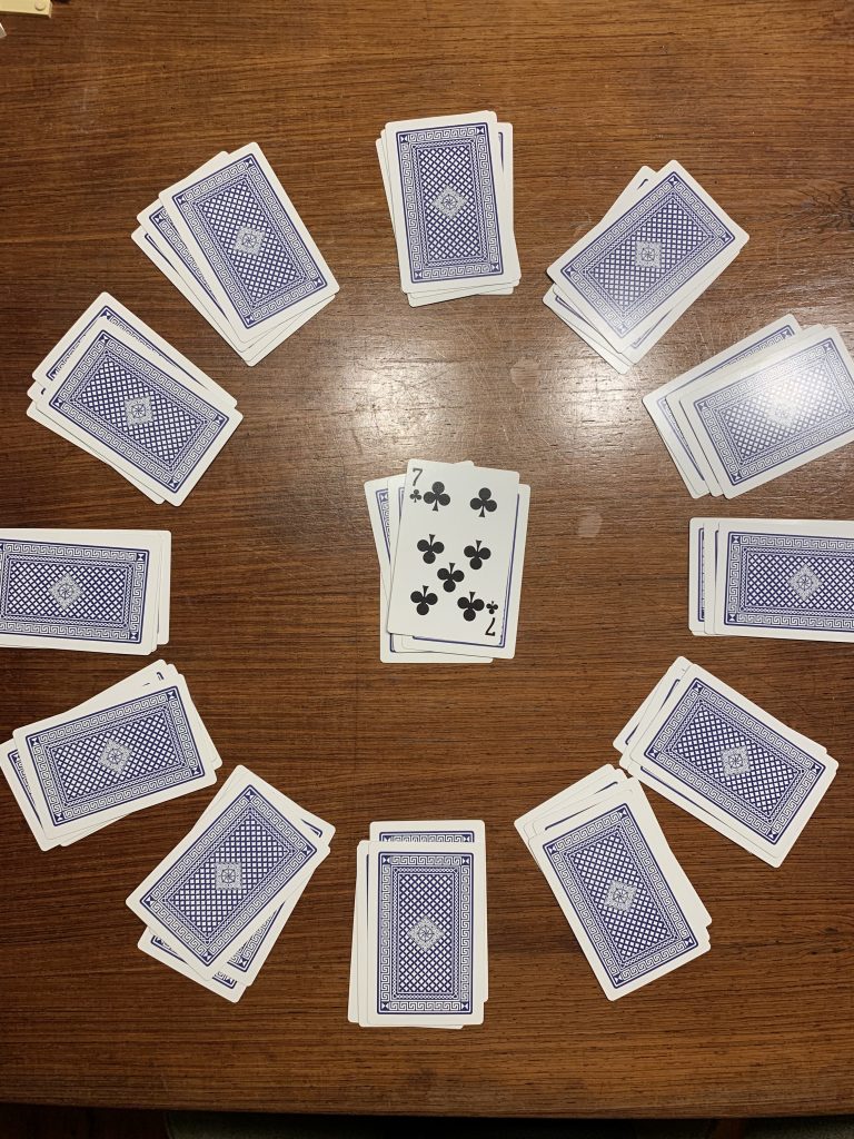 image-two-games the first move in clock patience