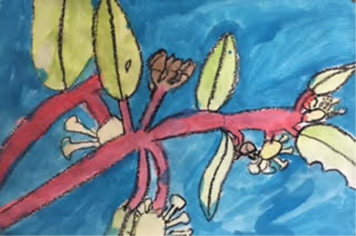 Gum blossoms painting