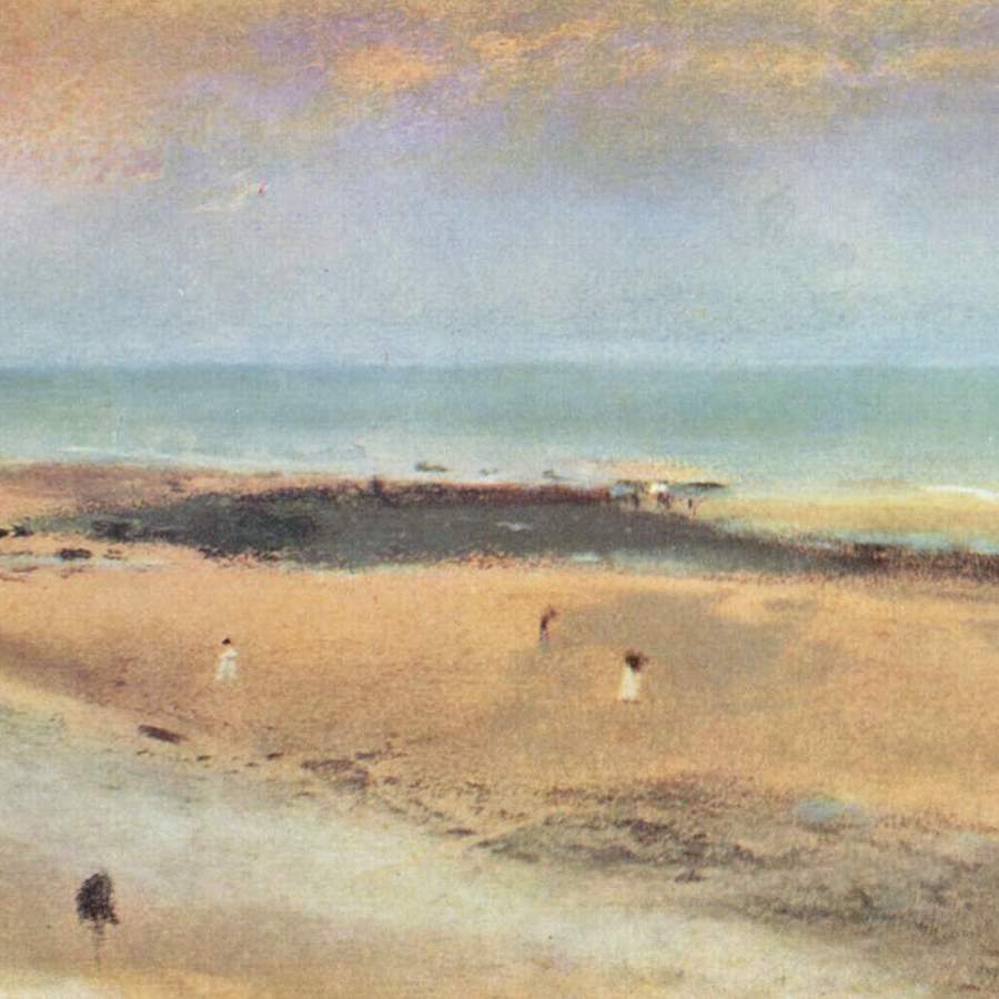Degas painting - Beach at Ebbe